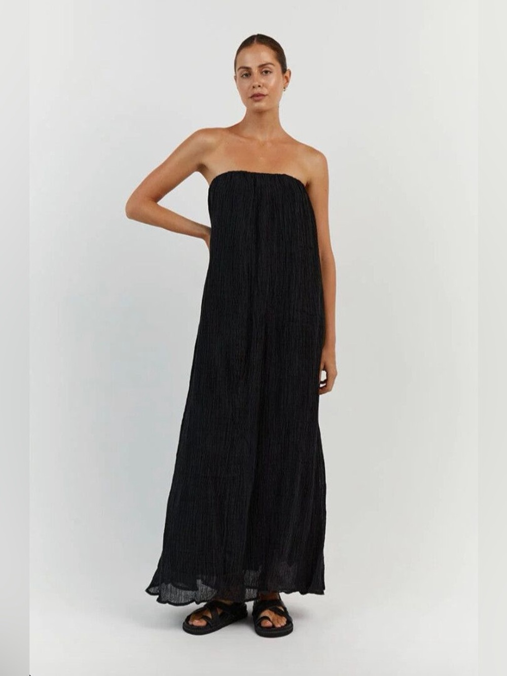 DISSH Nicol Crinkled Linen Maxi